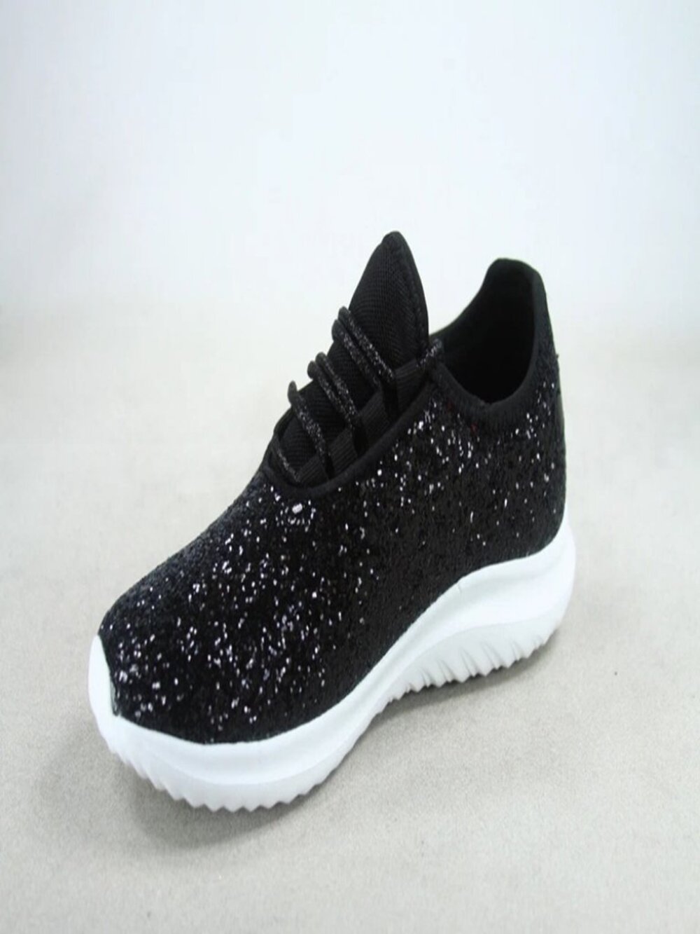 Women's Fashioin Glitter Sparkly Lightweight Metallic Tennis Sneaker Shoes